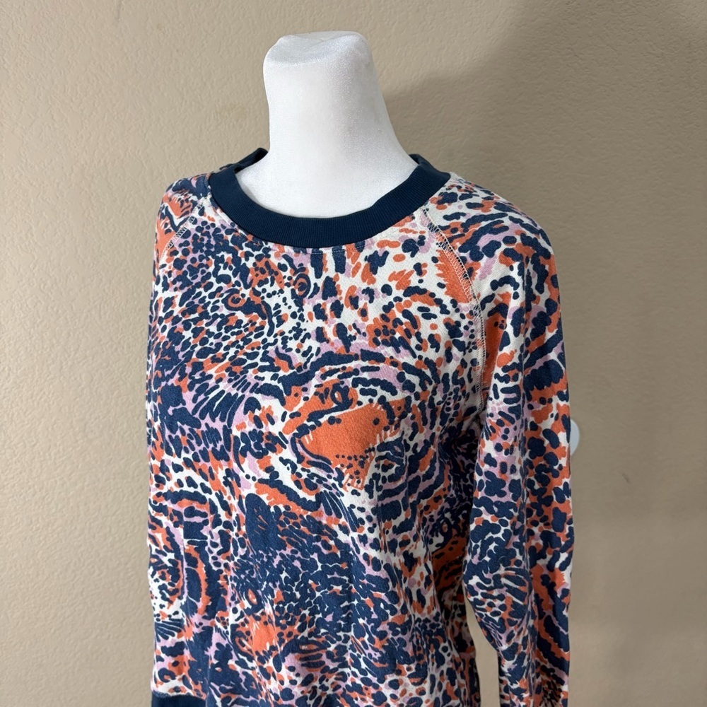 Mother Denim Womens Tigers Prints sweatshirt Sz M - Picture 3 of 13